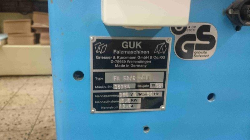 GUK FA 52-6-4-K-FL combination folding machine - Mașină de pliat: Foto 2 GUK FA 52-6-4-K-FL combination folding machine - Mașină de pliat: Foto 2