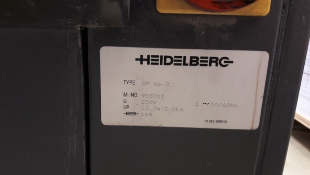 Heidelberg QM 46-2 two-color offset press - Mașină de tipar offset: Foto 2 Heidelberg QM 46-2 two-color offset press - Mașină de tipar offset: Foto 2