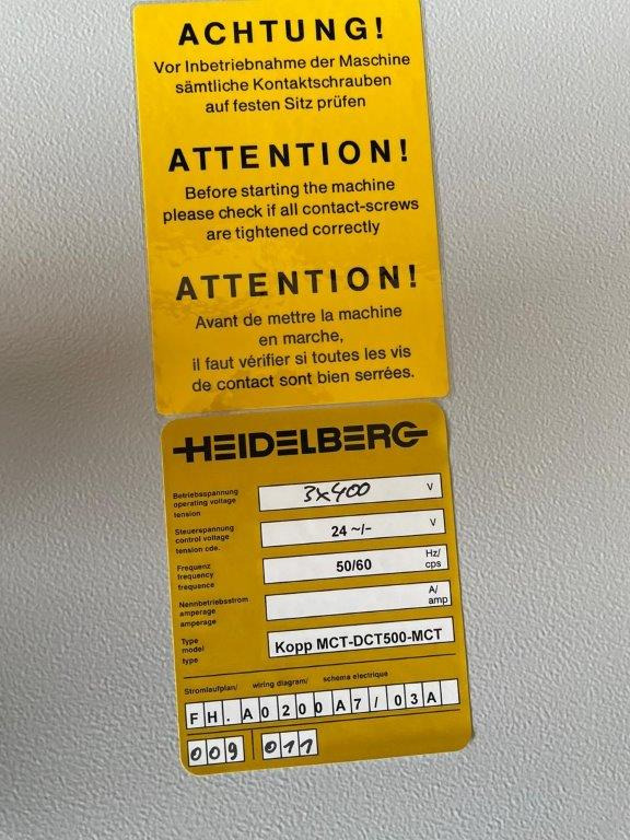 Heidelberg Stahlfolder MCT-DCT500-MCT coupling module - Mașină de pliat: Foto 2 Heidelberg Stahlfolder MCT-DCT500-MCT coupling module - Mașină de pliat: Foto 2