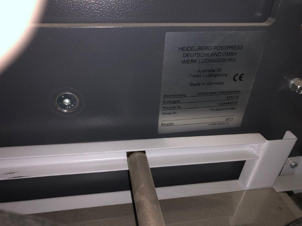 Heidelberg Stahlfolder SPH-70 stream delivery - Mașină de pliat: Foto 4 Heidelberg Stahlfolder SPH-70 stream delivery - Mașină de pliat: Foto 4