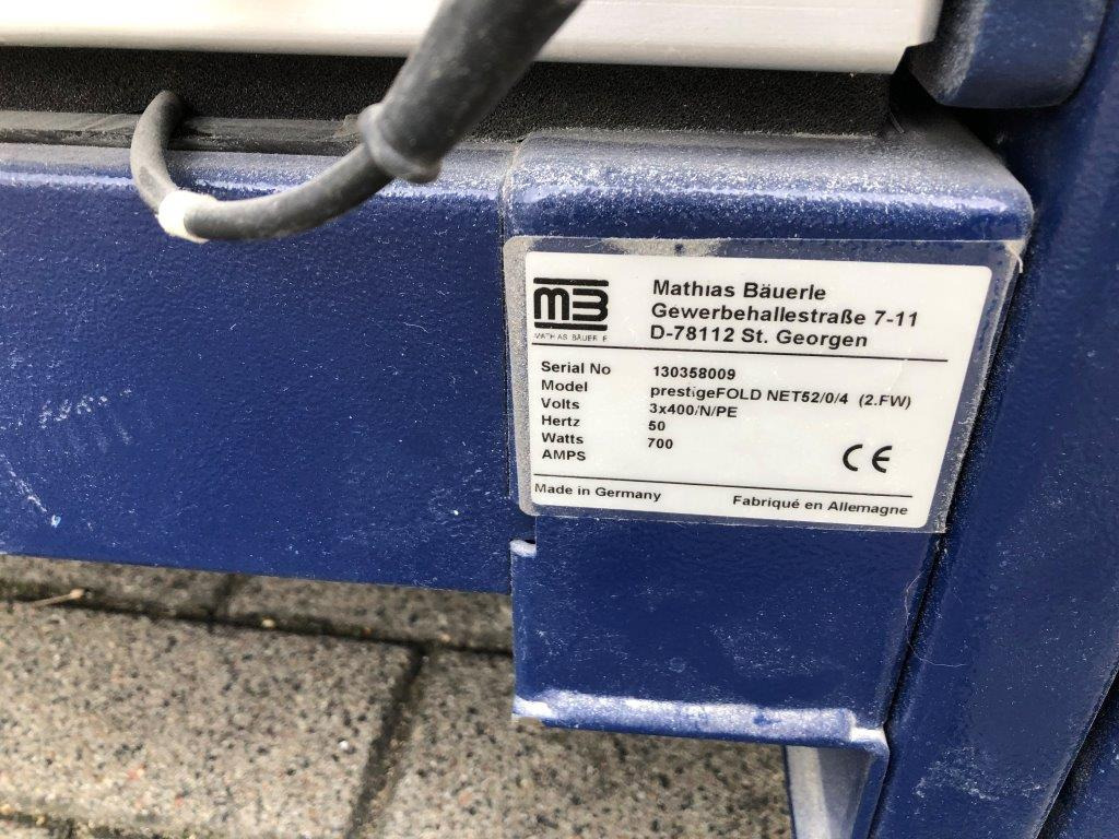 Mathias Bäuerle Prestige FoldNet 52-4-4-FSA-AM 52 buckle plate folding machine - Mașină de pliat: Foto 5 Mathias Bäuerle Prestige FoldNet 52-4-4-FSA-AM 52 buckle plate folding machine - Mașină de pliat: Foto 5