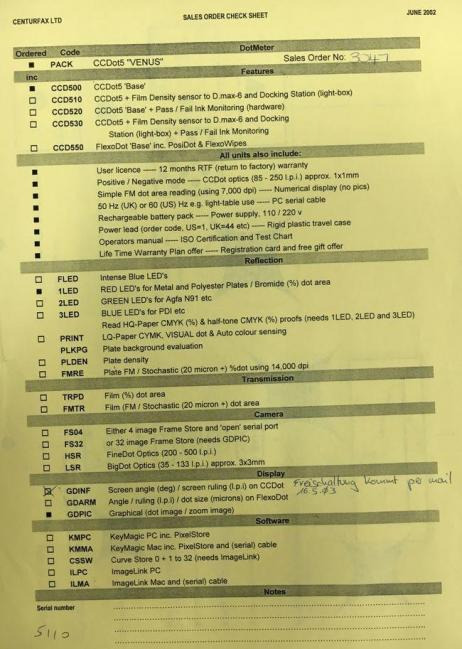 X-Rite Centurfax cc-dot printing plate densitometer - Mașină de tipar: Foto 2 X-Rite Centurfax cc-dot printing plate densitometer - Mașină de tipar: Foto 2
