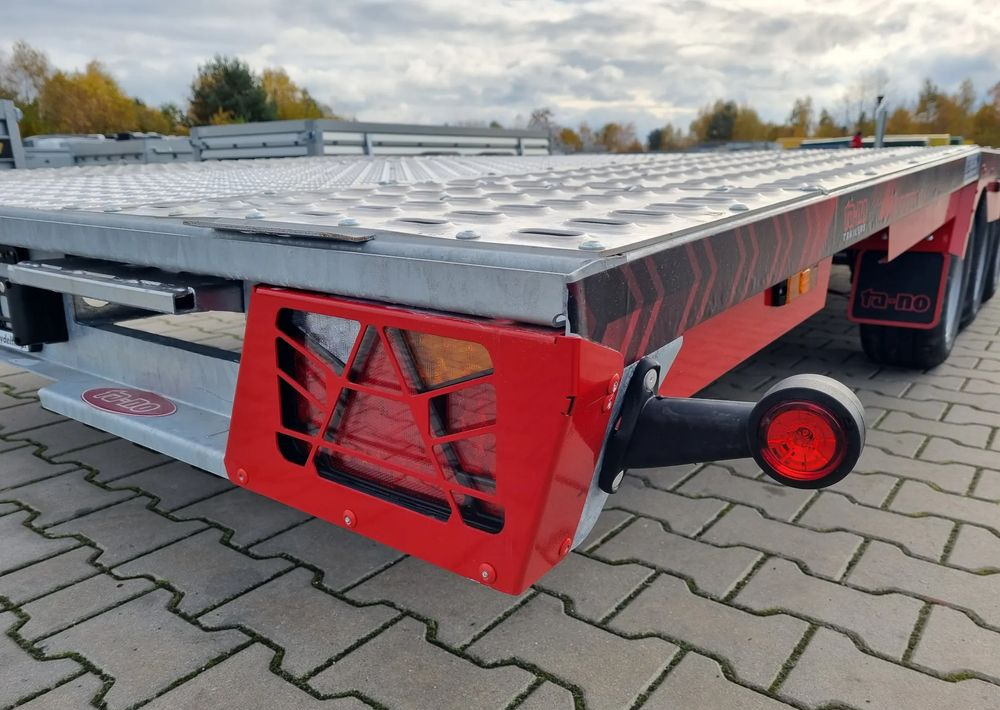 Remorcă transport auto nou TA-NO Scorpio 55 PREMIUM laweta 3 osiowa 5.5m 3500kg DMC najazdy niski załadunek: Foto 11