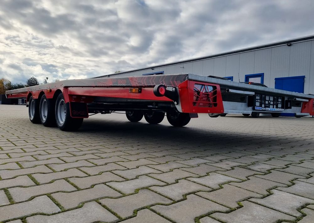 Remorcă transport auto nou TA-NO Scorpio 55 PREMIUM laweta 3 osiowa 5.5m 3500kg DMC najazdy niski załadunek: Foto 10