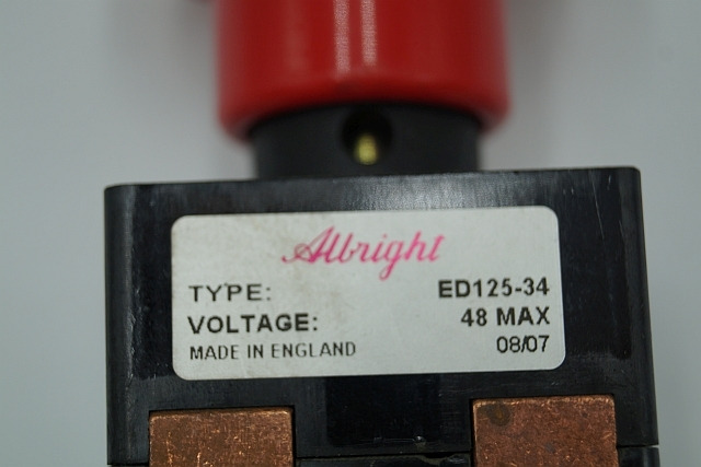 Albright ED125-34 | emergency disconnect switch Voltage 48 max ED125-34 emergency disconnect switch Voltage 48 max ED125-34 - Sistem electric pentru Stivuitor: Foto 3 Albright ED125-34 | emergency disconnect switch Voltage 48 max ED125-34 emergency disconnect switch Voltage 48 max ED125-34 - Sistem electric pentru Stivuitor: Foto 3