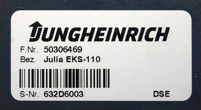 Jungheinrich 50306469 | display for EKS 110 Julia display sn. 632D6003 - Tablou de bord pentru Stivuitor: Foto 3 Jungheinrich 50306469 | display for EKS 110 Julia display sn. 632D6003 - Tablou de bord pentru Stivuitor: Foto 3