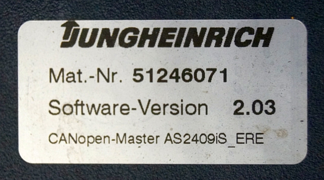 Jungheinrich 51206665 | Rij/hef regeling Drive/lift controller AS2409 i S Index - Calculator de bord pentru Stivuitor: Foto 3 Jungheinrich 51206665 | Rij/hef regeling Drive/lift controller AS2409 i S Index - Calculator de bord pentru Stivuitor: Foto 3