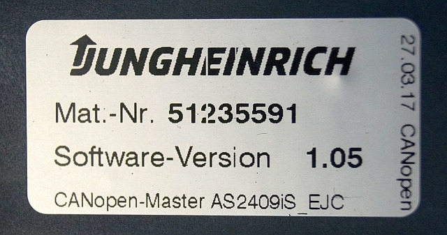 Jungheinrich 51206665 | Rij/hef regeling Drive/lift controller AS2409 i S Index - Calculator de bord pentru Stivuitor: Foto 3 Jungheinrich 51206665 | Rij/hef regeling Drive/lift controller AS2409 i S Index - Calculator de bord pentru Stivuitor: Foto 3