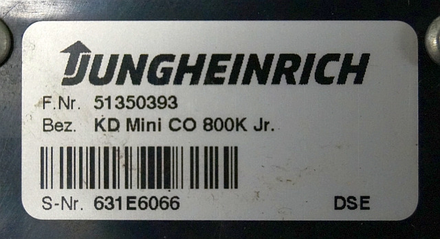 Jungheinrich 51350393 | Display KD mini Co 800K Jr. sn. 631E6066 - Tablou de bord pentru Stivuitor: Foto 3 Jungheinrich 51350393 | Display KD mini Co 800K Jr. sn. 631E6066 - Tablou de bord pentru Stivuitor: Foto 3