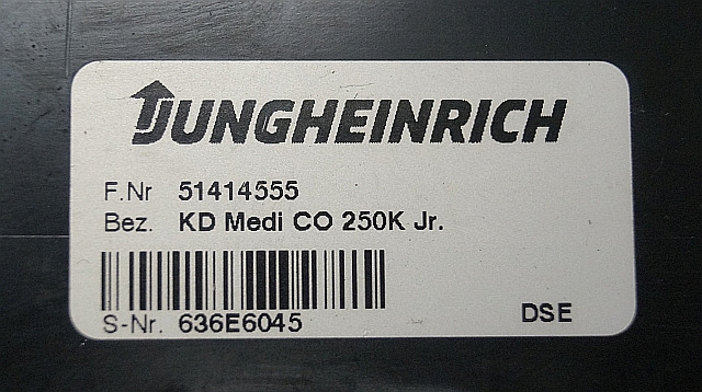 Jungheinrich 51414555 | Display KD MEDI CO 250K Jr DSE for EKS110z 2016 sn. 632E - Tablou de bord pentru Stivuitor: Foto 3 Jungheinrich 51414555 | Display KD MEDI CO 250K Jr DSE for EKS110z 2016 sn. 632E - Tablou de bord pentru Stivuitor: Foto 3