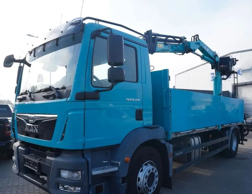 MAN TGS 18.290 | Żuraw Hyva HB 150 | Euro 6 | Automat | 1. właściciel | 4X2 | Przebieg 160 124 ! - Camion platformă, Camion cu macara: Foto 1 MAN TGS 18.290 | Żuraw Hyva HB 150 | Euro 6 | Automat | 1. właściciel | 4X2 | Przebieg 160 124 ! - Camion platformă, Camion cu macara: Foto 1