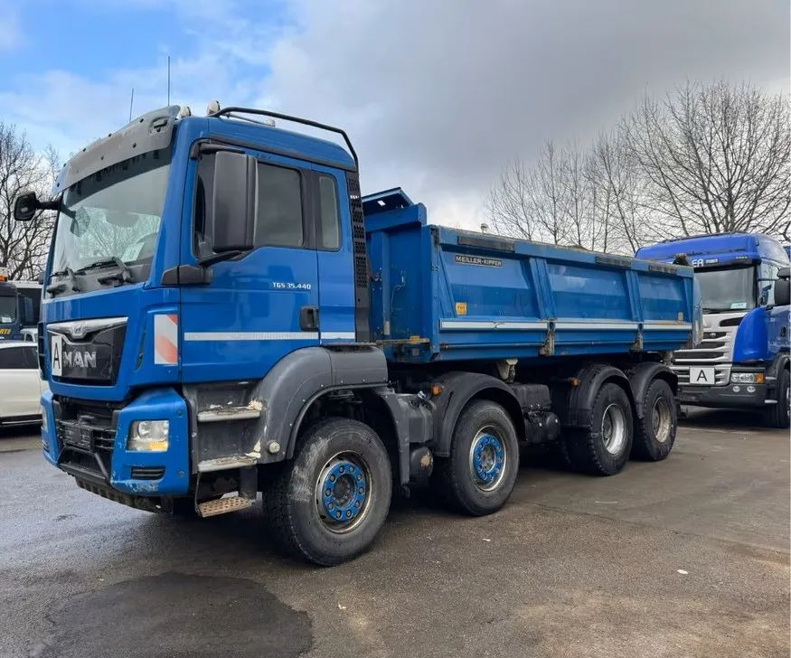 MAN TGS 35.440/ 8X4 / BB / Meiller 3-stronny wywrotka / Bordmatik / Euro6 / Retarder - Camion basculantă: Foto 1 MAN TGS 35.440/ 8X4 / BB / Meiller 3-stronny wywrotka / Bordmatik / Euro6 / Retarder - Camion basculantă: Foto 1