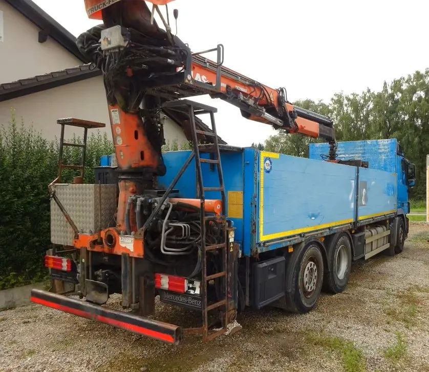 Mercedes-Benz Actros 2546/6x2/455KM/ zabudowana platforma ładunkowa / Kran Atlas 165.2 – żuraw hydrauliczny Atlas z chwytakiem do podnoszenia i przenoszenia ładunków / sterowana oś podnoszona / Euro - Camion platformă, Camion cu macara: Foto 3 Mercedes-Benz Actros 2546/6x2/455KM/ zabudowana platforma ładunkowa / Kran Atlas 165.2 – żuraw hydrauliczny Atlas z chwytakiem do podnoszenia i przenoszenia ładunków / sterowana oś podnoszona / Euro - Camion platformă, Camion cu macara: Foto 3