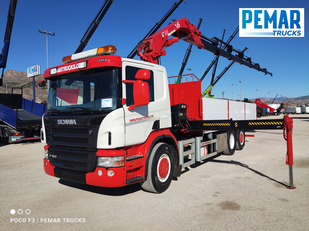SCANIA P 400 6X2 GRUA CAJA FIJA - Camion cu macara: Foto 1 SCANIA P 400 6X2 GRUA CAJA FIJA - Camion cu macara: Foto 1