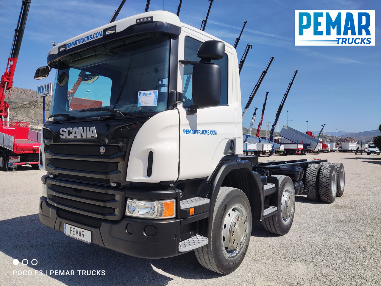 SCANIA P 410 8X4 CHASIS EURO 6 - Camion şasiu: Foto 1 SCANIA P 410 8X4 CHASIS EURO 6 - Camion şasiu: Foto 1