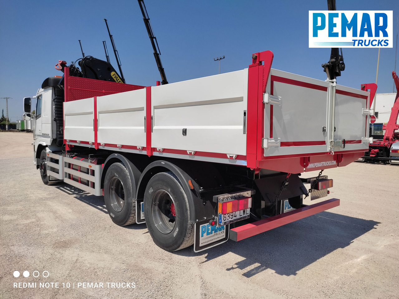 Camion basculantă, Camion cu macara VOLVO FM 440 6X4 GRUA BASCULANTE: Foto 12