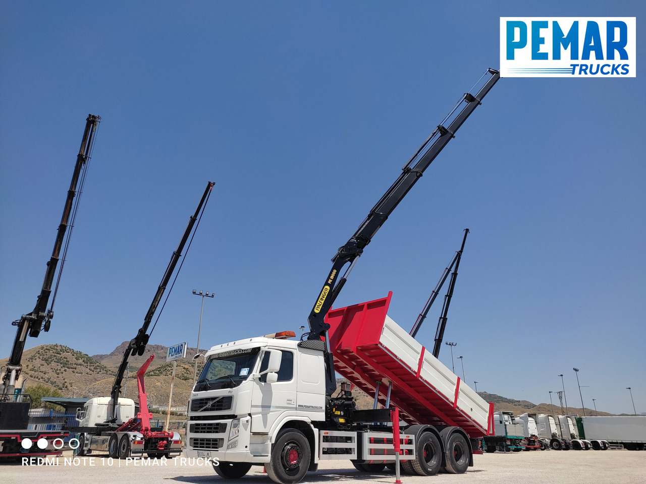 Camion basculantă, Camion cu macara VOLVO FM 440 6X4 GRUA BASCULANTE: Foto 28