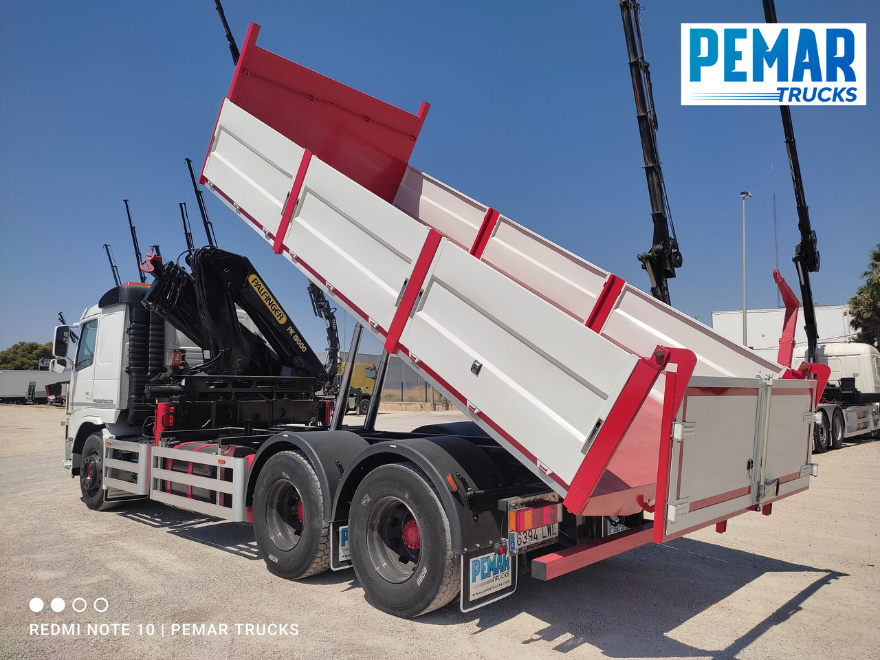 Camion basculantă, Camion cu macara VOLVO FM 440 6X4 GRUA BASCULANTE: Foto 16