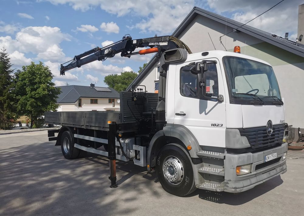 Mercedes-Benz Atego 1823 żuraw HDS Atlas 105.2 koła 315/80R22,5 - Camion platformă, Camion cu macara: Foto 2 Mercedes-Benz Atego 1823 żuraw HDS Atlas 105.2 koła 315/80R22,5 - Camion platformă, Camion cu macara: Foto 2