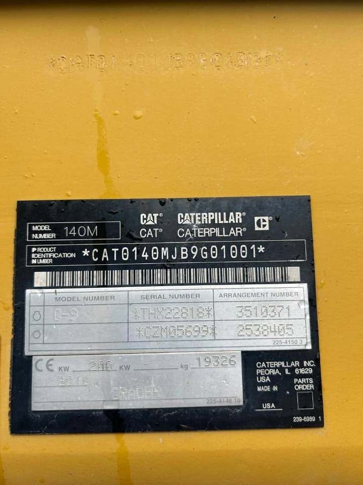 CAT 140 M (CE + EPA / On Transport / Includes Ripper) - Autogreder: Foto 2 CAT 140 M (CE + EPA / On Transport / Includes Ripper) - Autogreder: Foto 2