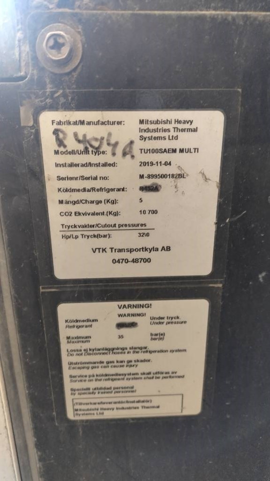 Mitsubishi TU100 SAEM Multi kylmäkone  - Motor pentru Camion: Foto 3 Mitsubishi TU100 SAEM Multi kylmäkone  - Motor pentru Camion: Foto 3