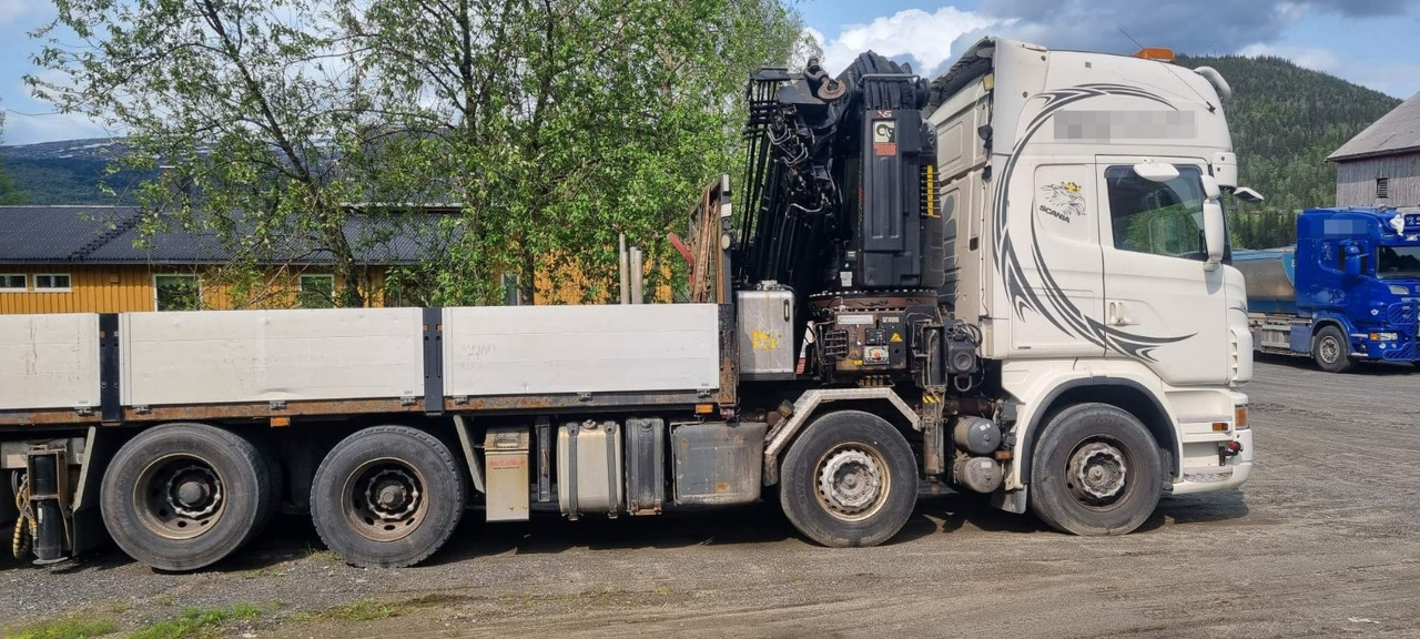 Scania R560 - Camion platformă, Camion cu macara: Foto 1 Scania R560 - Camion platformă, Camion cu macara: Foto 1