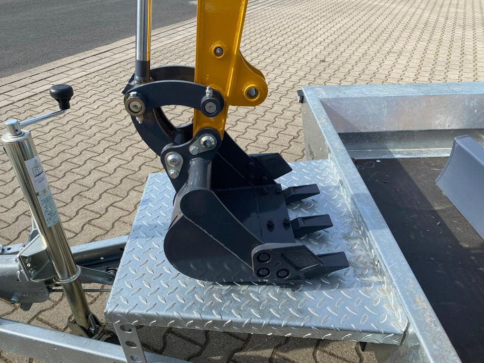 Mini excavator, Remorcă Minibagger BK1250JS + Tieflader + Zubehör *INKL.19% MWST*KUBOTA*BERGER KRAUS*JOYSTICK*SOFORT!*: Foto 10