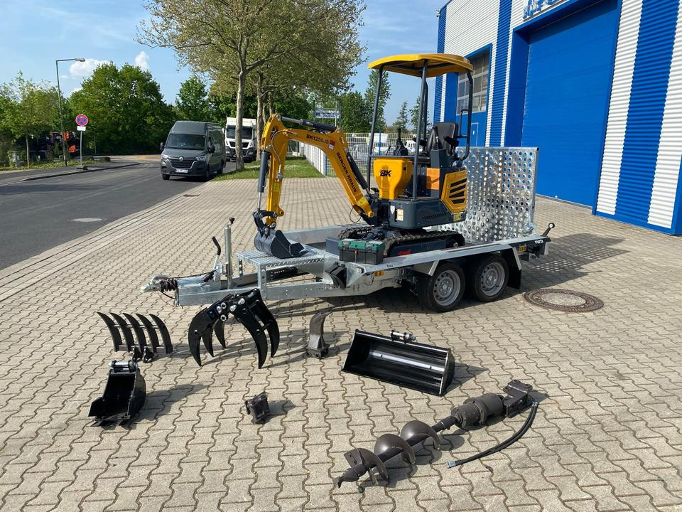 Minibagger BK1250JS + Tieflader + Zubehör *INKL.19% MWST*KUBOTA*BERGER KRAUS*JOYSTICK*SOFORT!* - Mini excavator: Foto 2 Minibagger BK1250JS + Tieflader + Zubehör *INKL.19% MWST*KUBOTA*BERGER KRAUS*JOYSTICK*SOFORT!* - Mini excavator: Foto 2