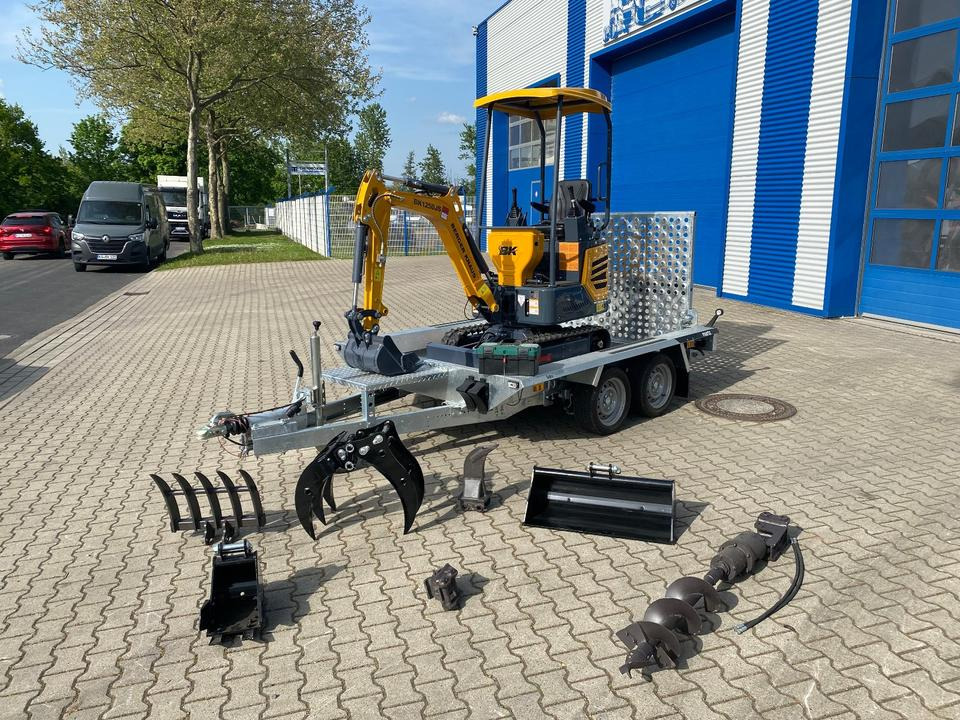 Minibagger BK1250JS + Tieflader + Zubehör *INKL.19% MWST*KUBOTA*BERGER KRAUS*JOYSTICK*SOFORT!* - Mini excavator: Foto 1 Minibagger BK1250JS + Tieflader + Zubehör *INKL.19% MWST*KUBOTA*BERGER KRAUS*JOYSTICK*SOFORT!* - Mini excavator: Foto 1
