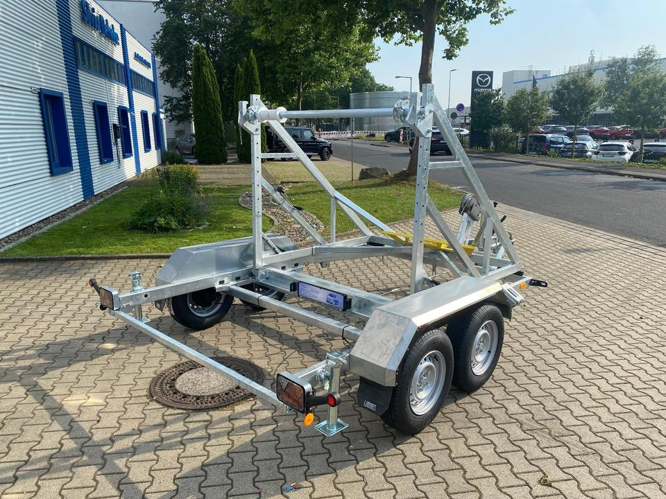 Remorcă transport tamburi Vermietung / Kabelanhänger 2700KG / Nutzlast 2094KG / Kabeltrommel-Anhänger / Glasfaser/ 1 Woche: Foto 6