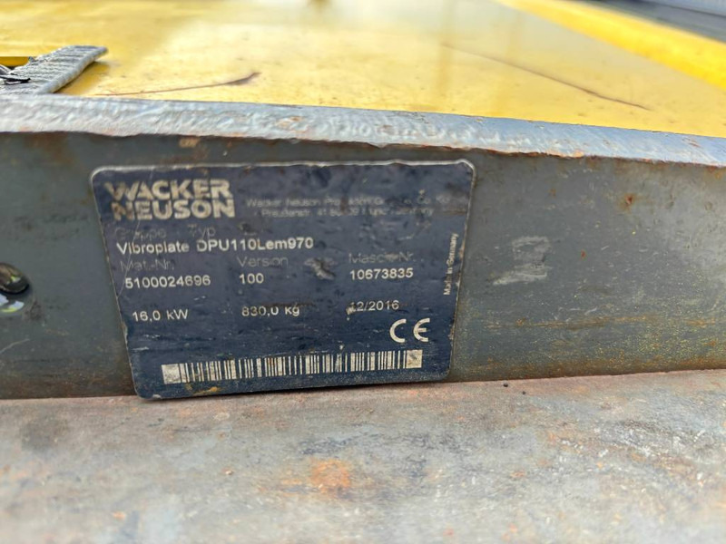 WACKER NEUSON DPU110Lem970 - Placă compactoare: Foto 5 WACKER NEUSON DPU110Lem970 - Placă compactoare: Foto 5