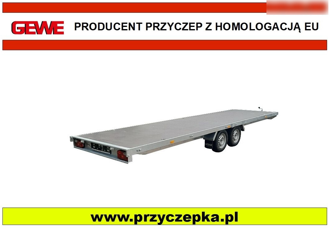 Gewe PD750 C, długość 6 m - Remorcă platformă: Foto 1 Gewe PD750 C, długość 6 m - Remorcă platformă: Foto 1