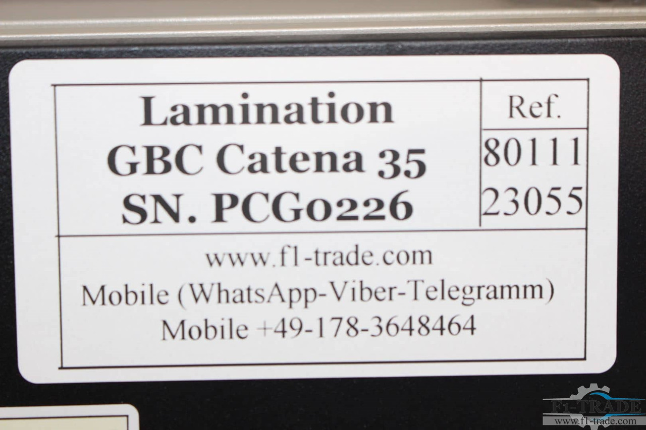 Mașină de tipar GBC Catena 35: Foto 6