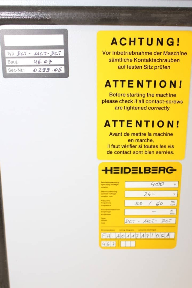 Heidelberg DCT-MCT-DCT - Mașină de pliat: Foto 5 Heidelberg DCT-MCT-DCT - Mașină de pliat: Foto 5