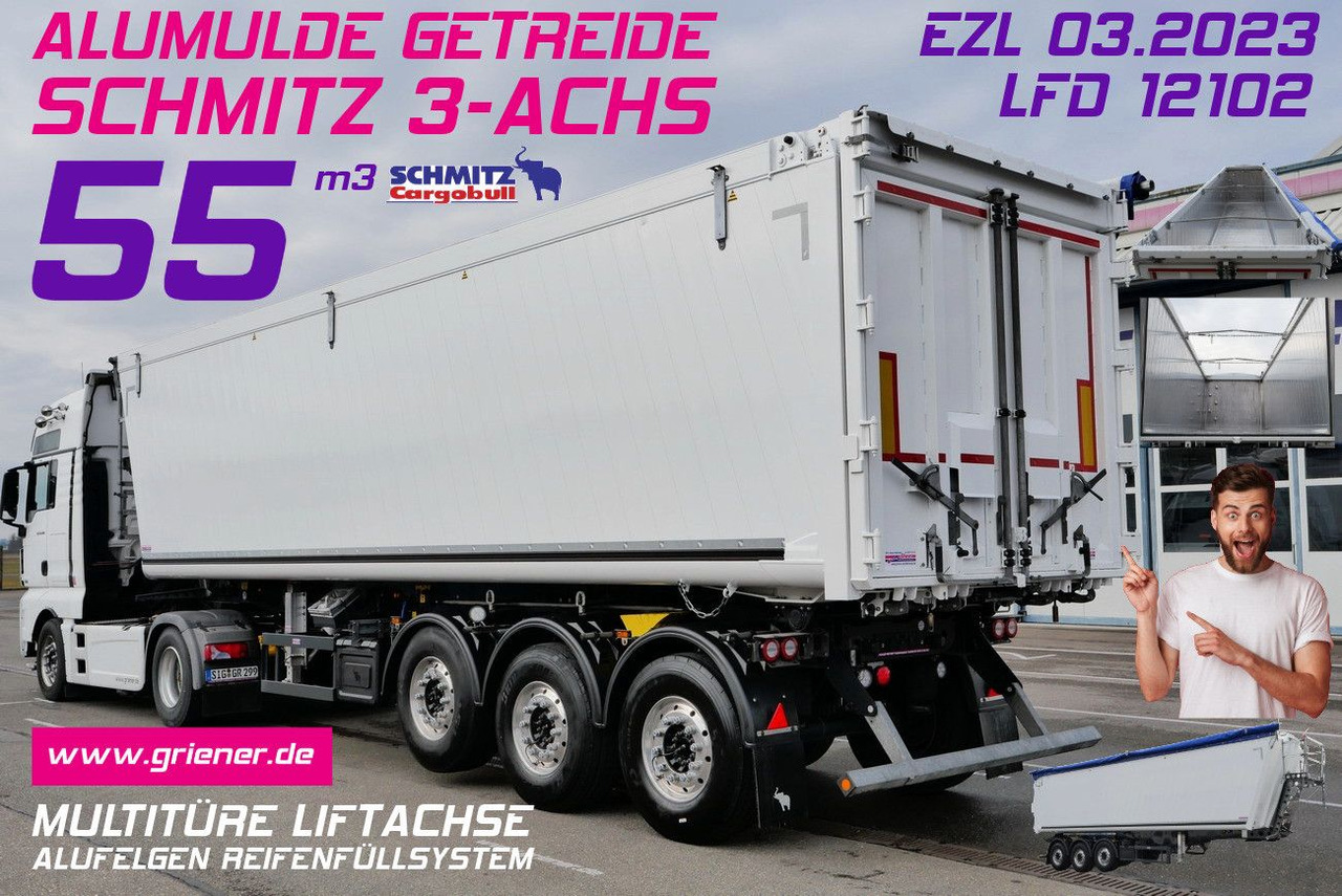 Schmitz Cargobull SKI 24 ALUMULDE SL 9,6/ 50/55 m³ MULTITÜRE - Semiremorcă basculantă: Foto 1 Schmitz Cargobull SKI 24 ALUMULDE SL 9,6/ 50/55 m³ MULTITÜRE - Semiremorcă basculantă: Foto 1