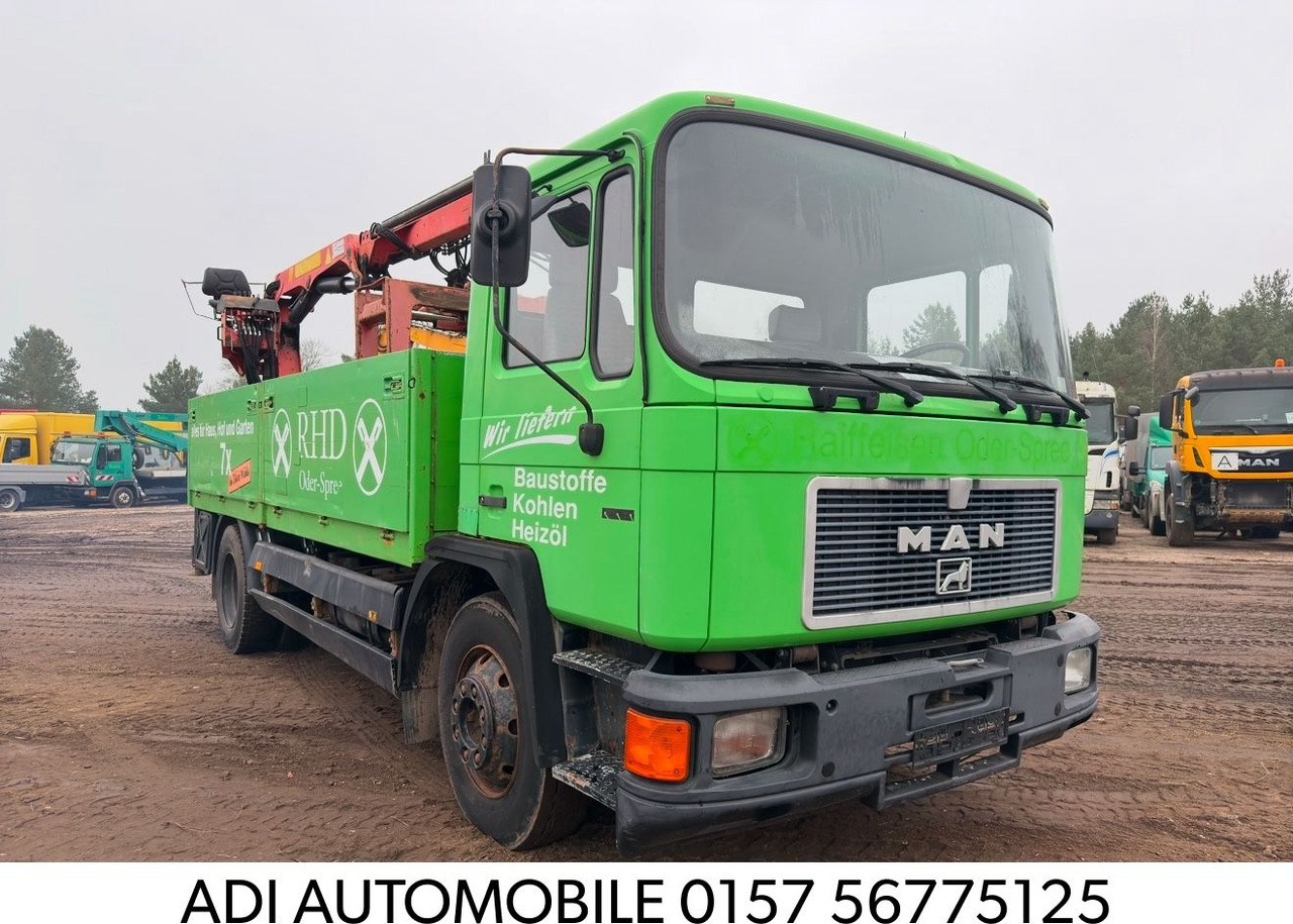 MAN 14.192 - Camion platformă, Camion cu macara: Foto 1 MAN 14.192 - Camion platformă, Camion cu macara: Foto 1