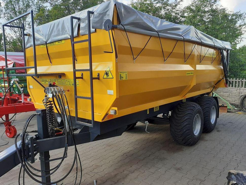 Remorcă autobasculantă agricolă nou Techmont Anhänger Tandemkipper / Trailer / Remorque / Rimorchio / Remolque tándem / Прицеп монолитный двухосный тандем / Przyczepa tandem PTTCW112 12 t: Foto 30