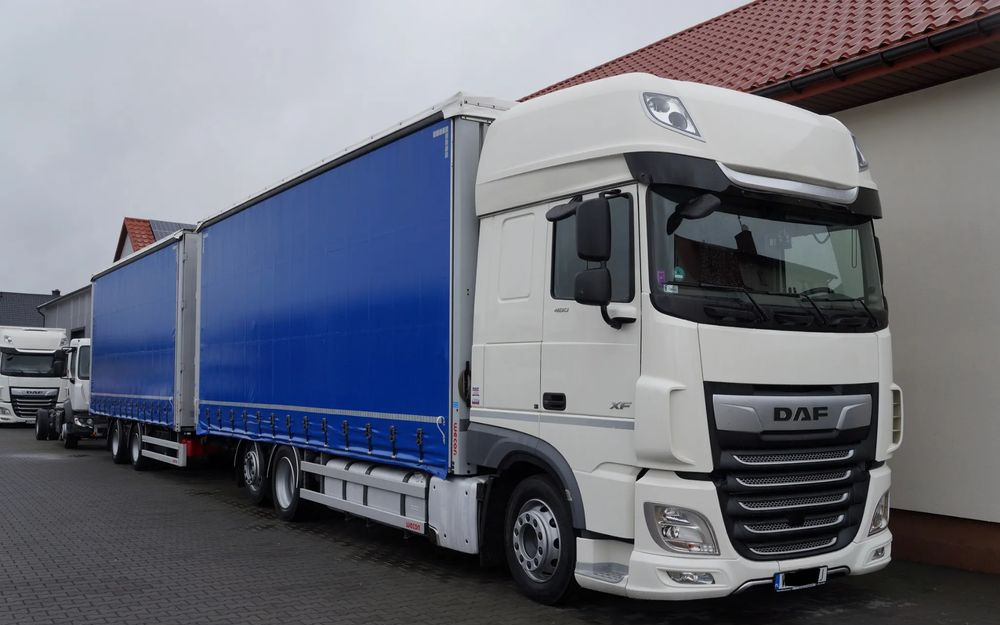 DAF XF 480 EURO 6 ZESTAW TANDEM PRZEJAZDOWY 120 M3 7,7 M + 7,7 M WECON - Camion cu prelată: Foto 1 DAF XF 480 EURO 6 ZESTAW TANDEM PRZEJAZDOWY 120 M3 7,7 M + 7,7 M WECON - Camion cu prelată: Foto 1