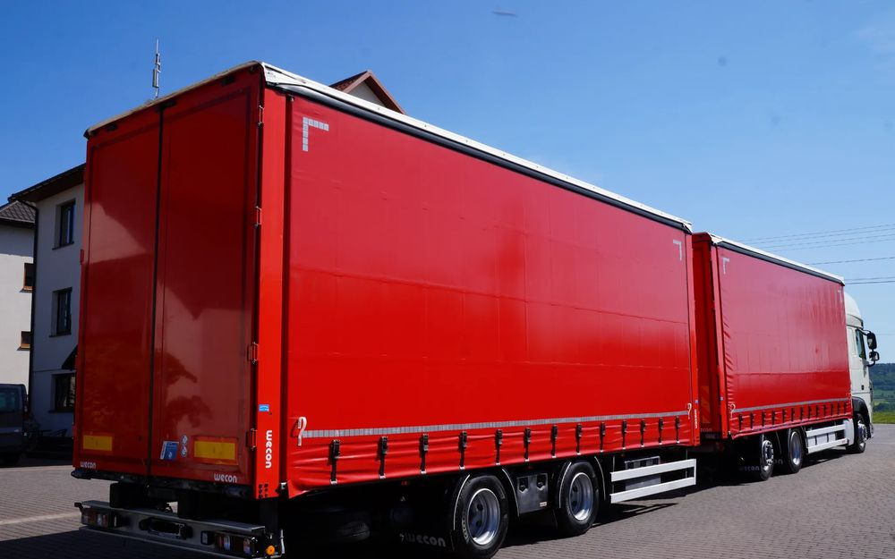 DAF XF 480 EURO 6 ZESTAW TANDEM PRZEJAZDOWY 120 M3 7,8 M + 7,8 M WECON - Camion cu prelată: Foto 4 DAF XF 480 EURO 6 ZESTAW TANDEM PRZEJAZDOWY 120 M3 7,8 M + 7,8 M WECON - Camion cu prelată: Foto 4