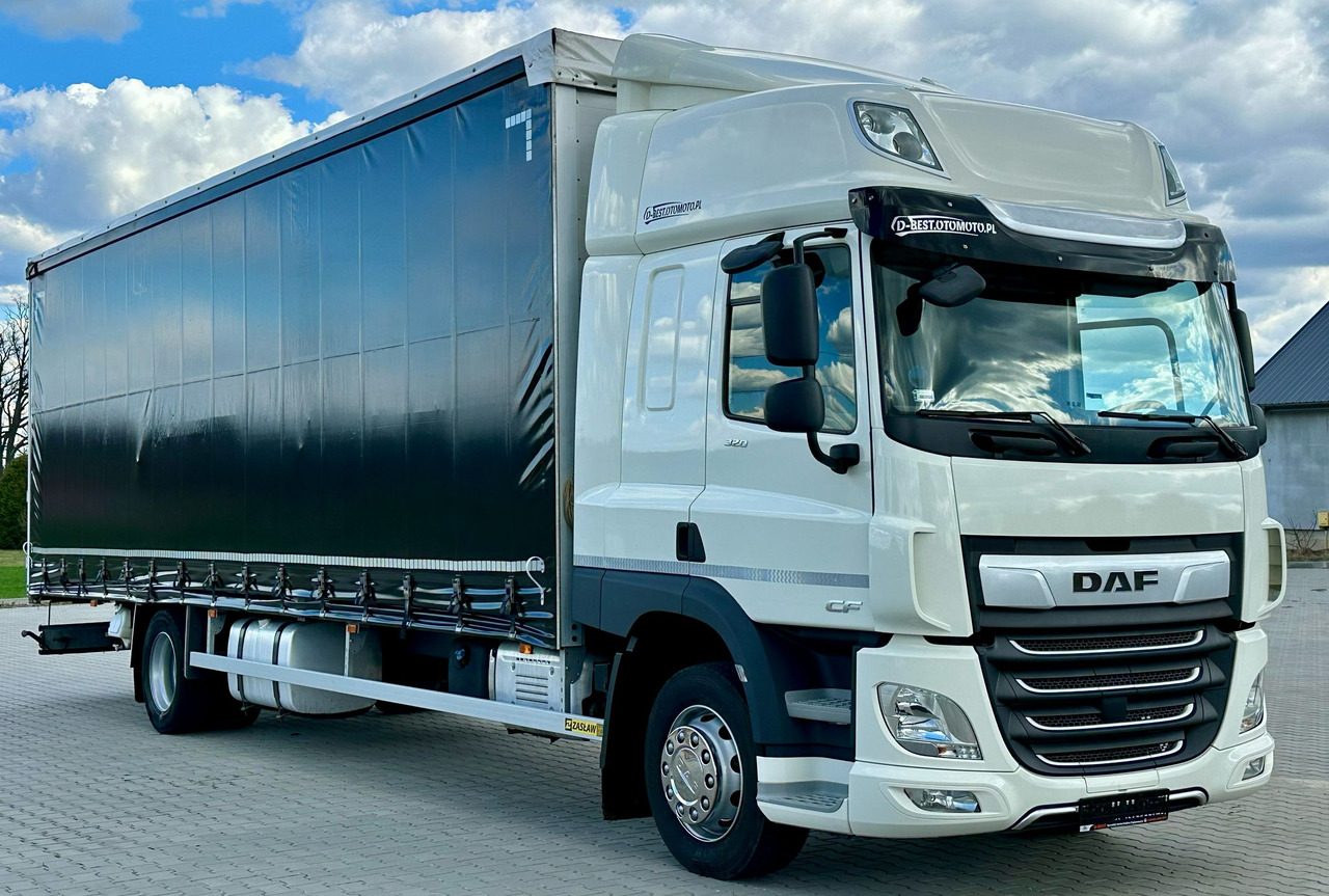 DAF CF 320 / FIRANKA / 23 EUROPALET / SYPIALKA / AUTOMAT / JAK NOWY / 2021 ROK - Camion cu prelată: Foto 1 DAF CF 320 / FIRANKA / 23 EUROPALET / SYPIALKA / AUTOMAT / JAK NOWY / 2021 ROK - Camion cu prelată: Foto 1