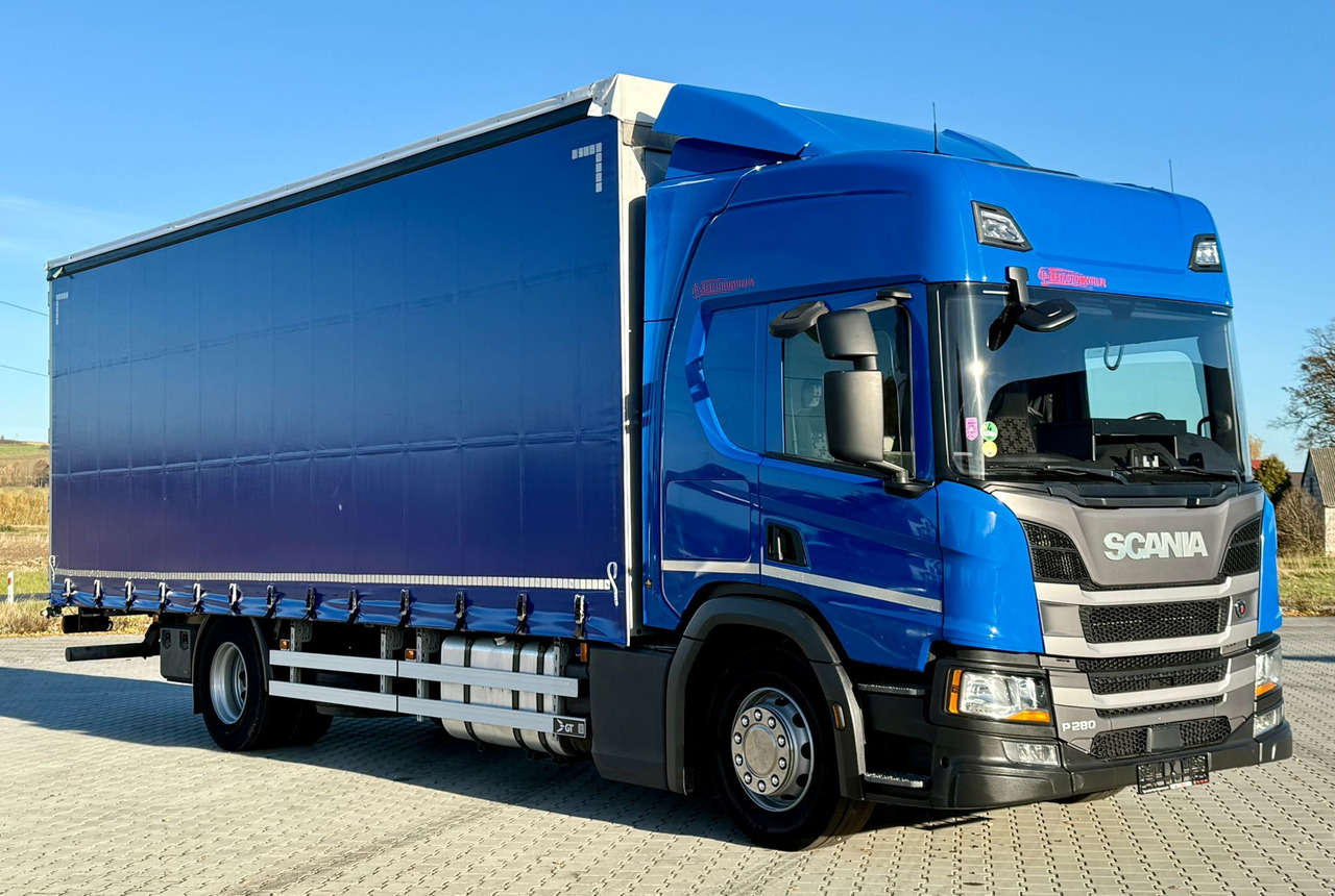 SCANIA P280 / FIRANKA / 20 EUROPALET / SYPIALKA / SILNIK 6 / AUTOMAT - Camion cu prelată: Foto 1 SCANIA P280 / FIRANKA / 20 EUROPALET / SYPIALKA / SILNIK 6 / AUTOMAT - Camion cu prelată: Foto 1