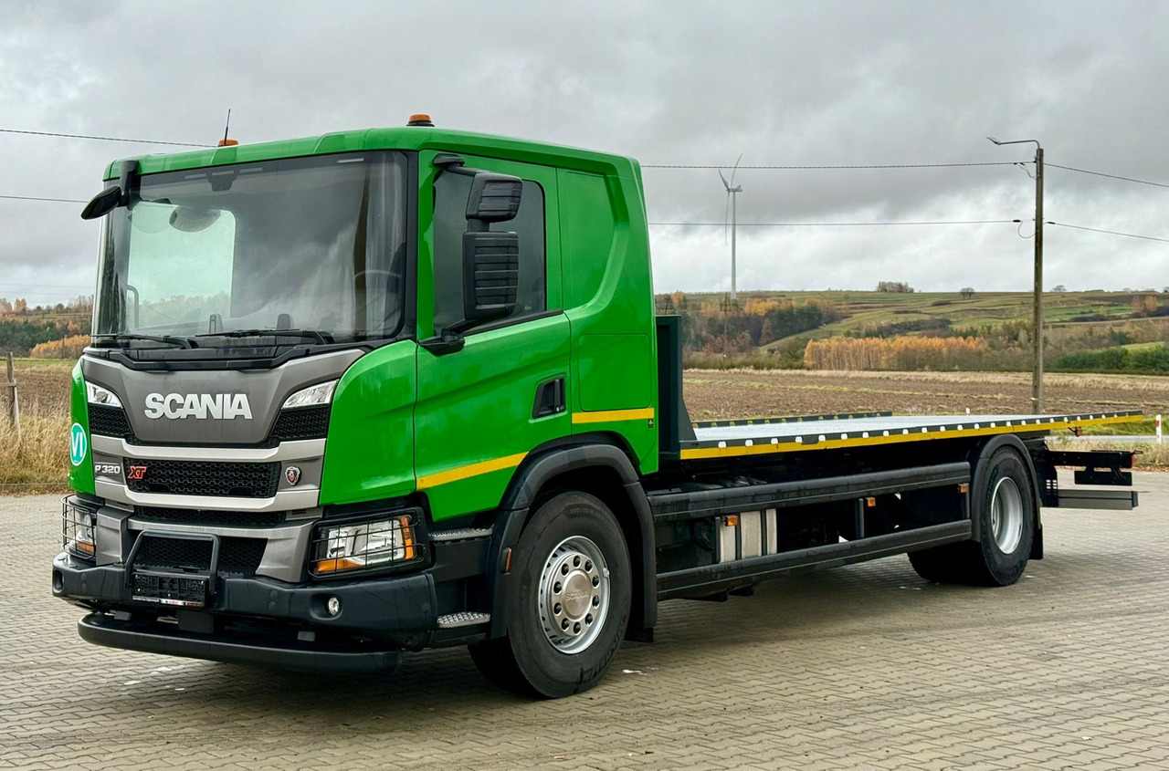SCANIA P320 / PLATFORMA / NOWY / 5 TYŚ KM / SYPIALKA / 2023 ROK / CAŁA NA PODUSZKACH / 7.7 M DŁUGOŚCI / LAWETA / DO PRZEWOZU MASZYN ROLNICZYCH ITP - Camion platformă: Foto 2 SCANIA P320 / PLATFORMA / NOWY / 5 TYŚ KM / SYPIALKA / 2023 ROK / CAŁA NA PODUSZKACH / 7.7 M DŁUGOŚCI / LAWETA / DO PRZEWOZU MASZYN ROLNICZYCH ITP - Camion platformă: Foto 2