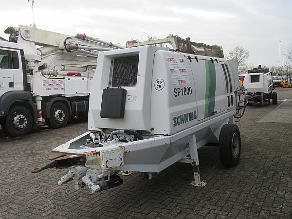 2015 SCHWING SP 1800 D 129KW - Pompă de beton staționară: Foto 3 2015 SCHWING SP 1800 D 129KW - Pompă de beton staționară: Foto 3