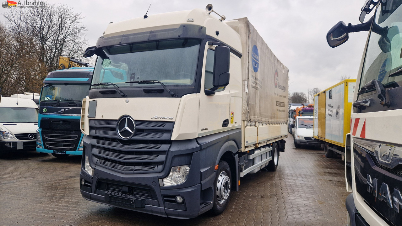 Mercedes-Benz 1845 Retarder Klima, Kühlschrank Edscha, Retarder, LBW, Zustand gut - Camion cu prelată: Foto 1 Mercedes-Benz 1845 Retarder Klima, Kühlschrank Edscha, Retarder, LBW, Zustand gut - Camion cu prelată: Foto 1