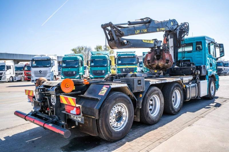 Camion cu cârlig, Camion cu macara MAN TGS 35.510 8X4-4 BL + TAJFUN L170 K: Foto 10