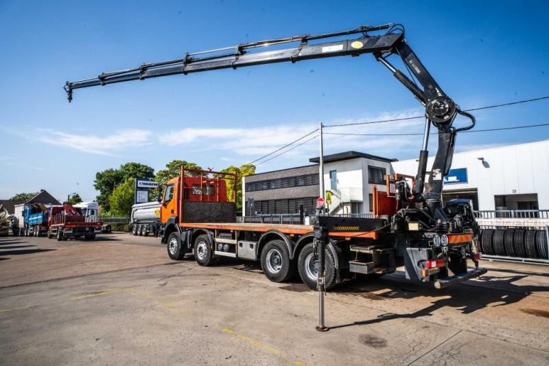Renault KERAX 430 DXI+ HIAB 16 T/m + 5 EXT - Camion platformă, Camion cu macara: Foto 3 Renault KERAX 430 DXI+ HIAB 16 T/m + 5 EXT - Camion platformă, Camion cu macara: Foto 3