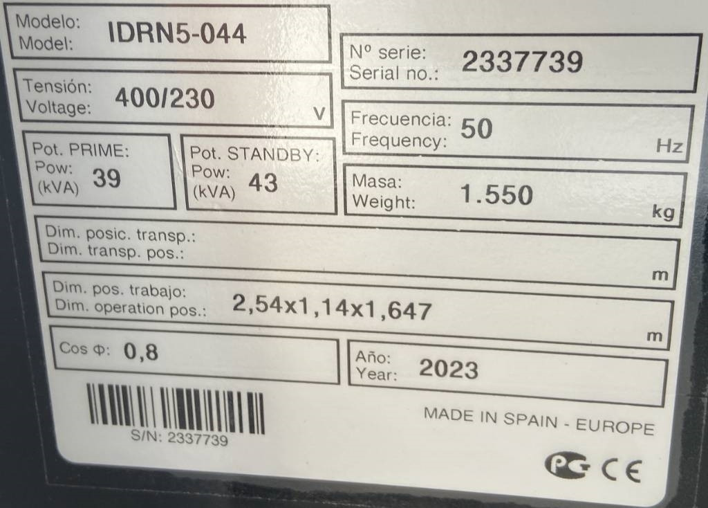 Deutz TD2.9 L4 - 43 kVA Stage V Generator - DPX-19010 - Generator electric: Foto 4 Deutz TD2.9 L4 - 43 kVA Stage V Generator - DPX-19010 - Generator electric: Foto 4