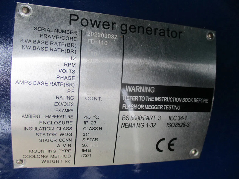 Generator electric nou Fuji Galaxy FD-110 , New Diesel generator , 110 KVA , 3 Phase: Foto 12 Generator electric nou Fuji Galaxy FD-110 , New Diesel generator , 110 KVA , 3 Phase: Foto 12
