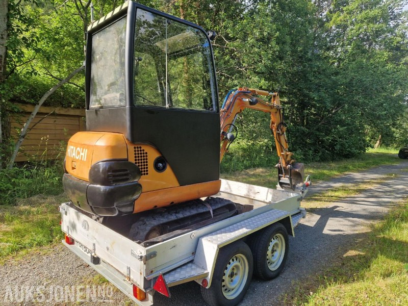 1996 Fiat-Hitachi FH15.2 Minigraver med gripeklo, pigghammer, 3 skuffer og Tysse maskinhenger MVA-FRI - Mini excavator: Foto 2 1996 Fiat-Hitachi FH15.2 Minigraver med gripeklo, pigghammer, 3 skuffer og Tysse maskinhenger MVA-FRI - Mini excavator: Foto 2