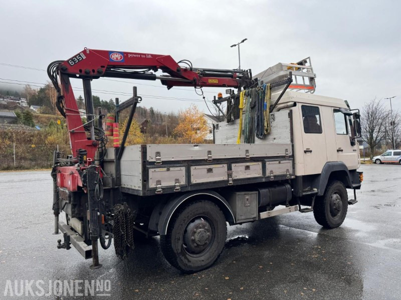 1997 MAN 8.224 LAEC 4x4 linjebil med kran og selvnivellerende mannskapskorg - Camion cu macara: Foto 5 1997 MAN 8.224 LAEC 4x4 linjebil med kran og selvnivellerende mannskapskorg - Camion cu macara: Foto 5